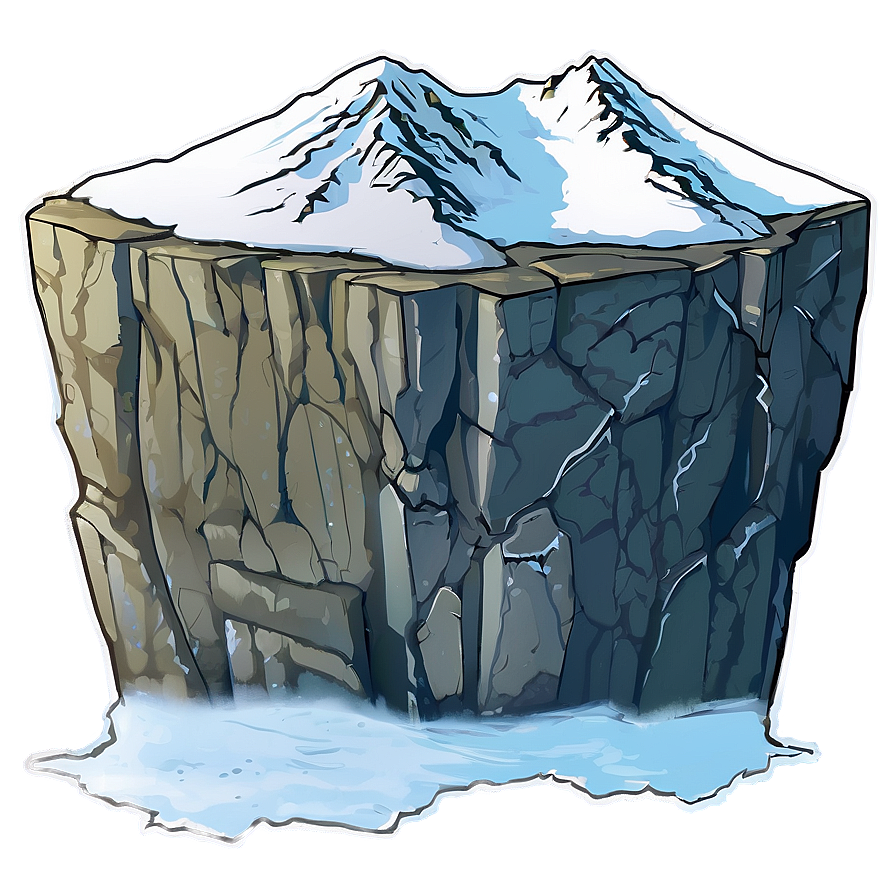 Cliff And Distant Mountains Png 42 PNG