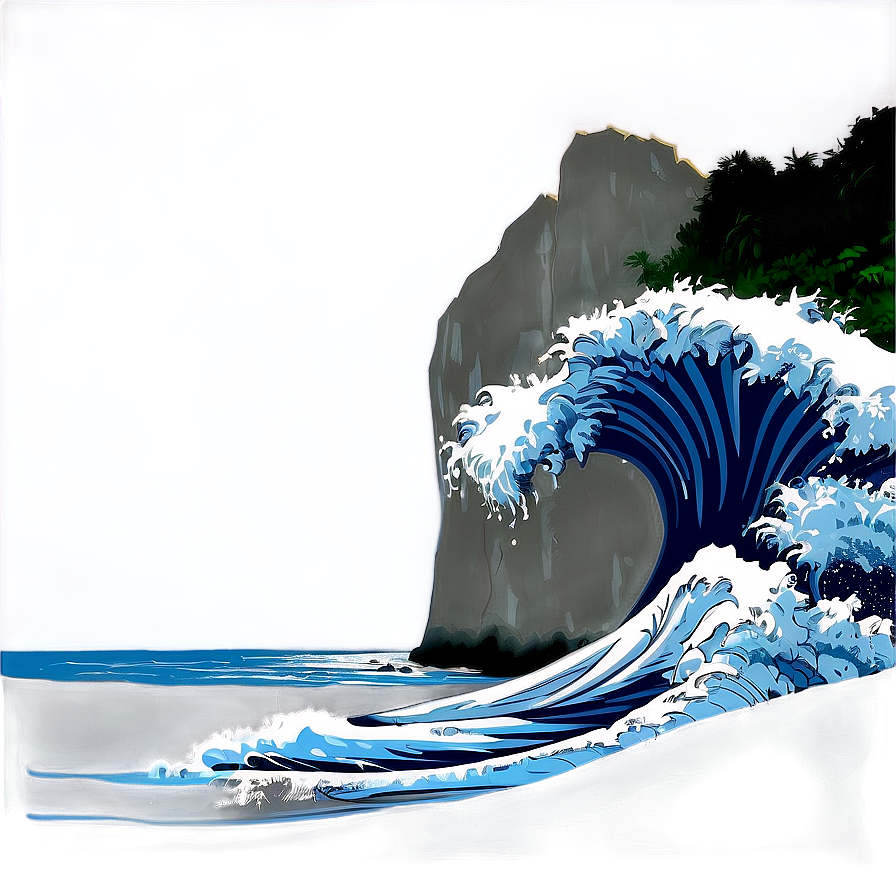 Cliff And Waves Png 99 PNG