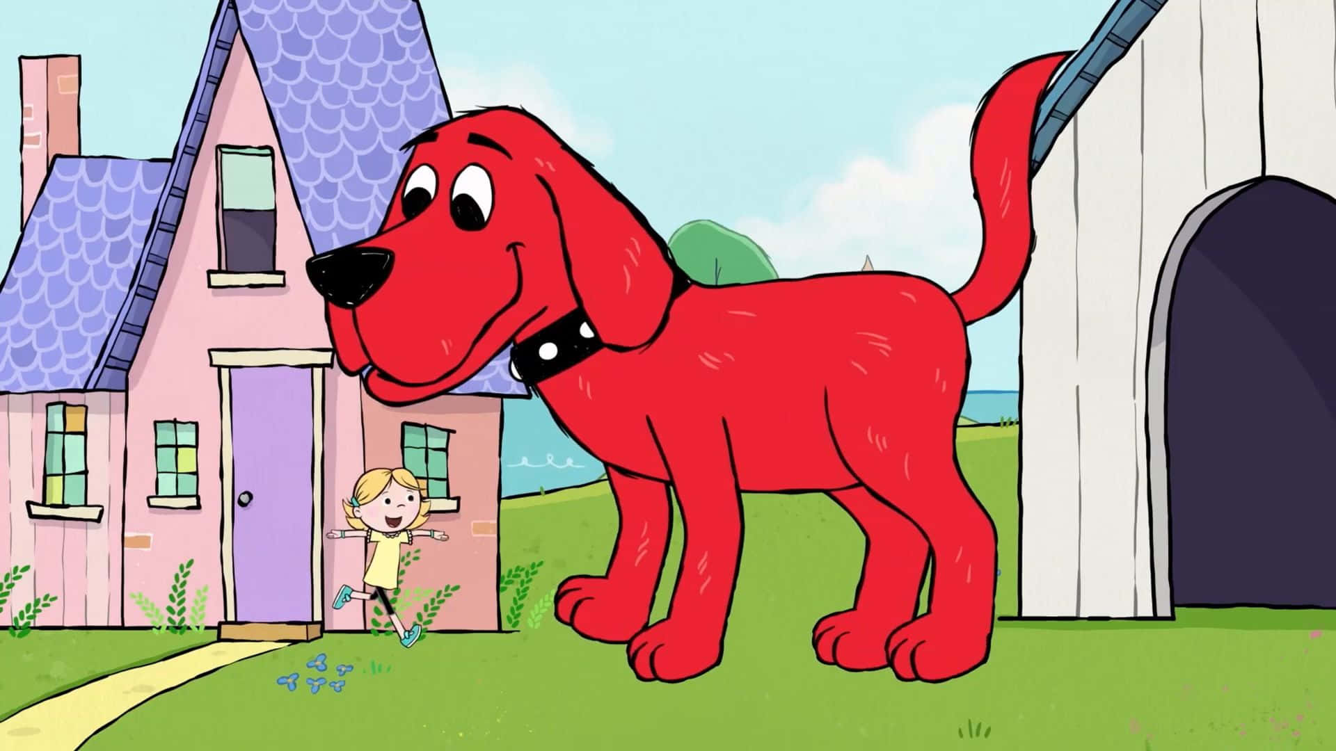 Clifford,der Große Rote Hund, Macht Sich Auf Ein Abenteuer.