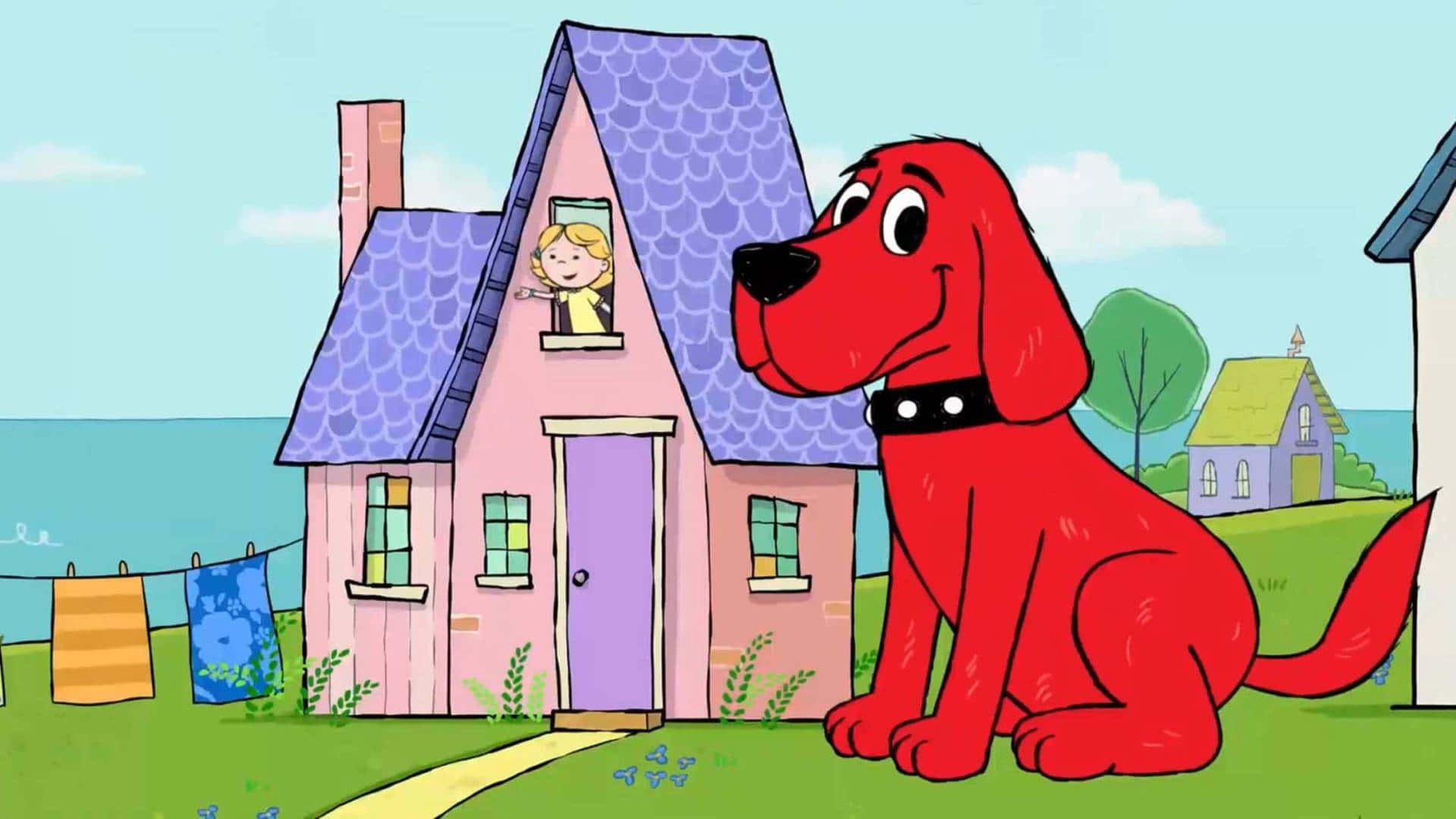 Clifford the Big Red Dog Enjoying His World
