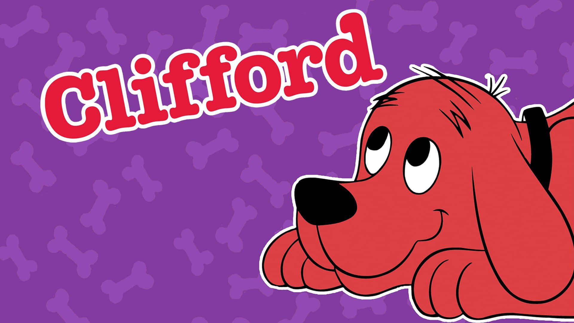 Clifford,den Store Røde Hund, Nyder En Dag Ud Med Sine Venner.