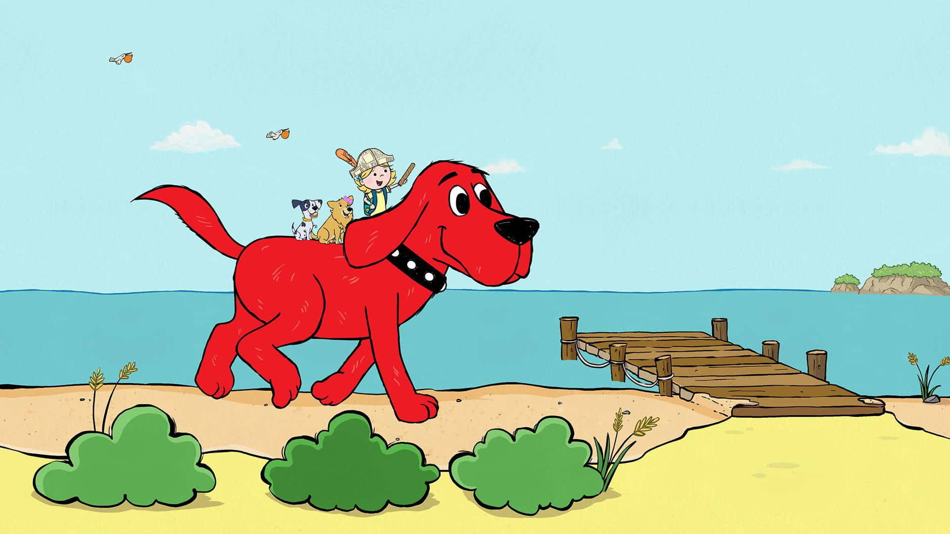 Onosso Amado Clifford, O Cãozinho Vermelho Gigante, Está Sempre Aqui Para Espalhar Alegria E Amizade!