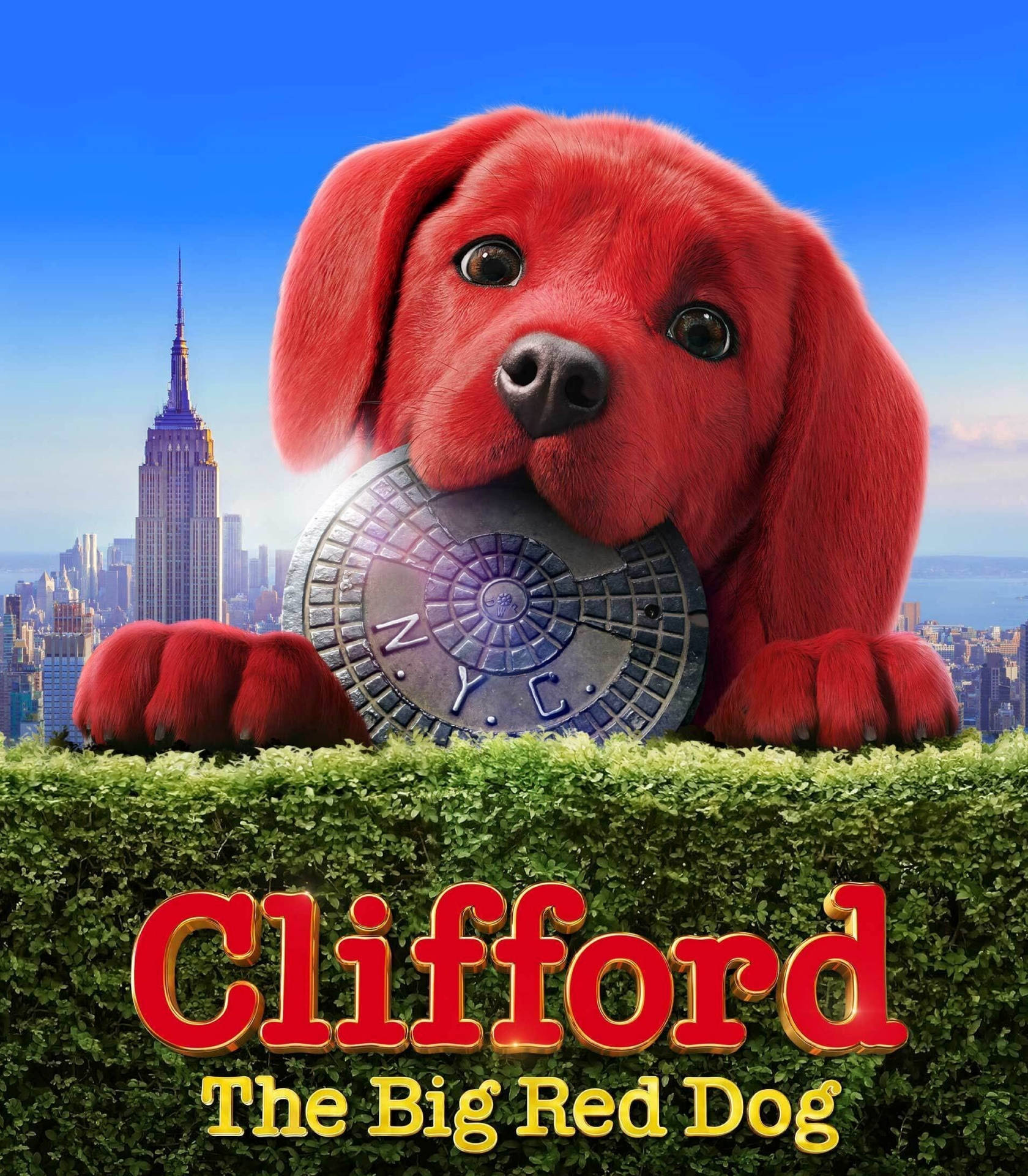 Clifford The Big Red Dog Enjoying A Sunny Day Wallpaper