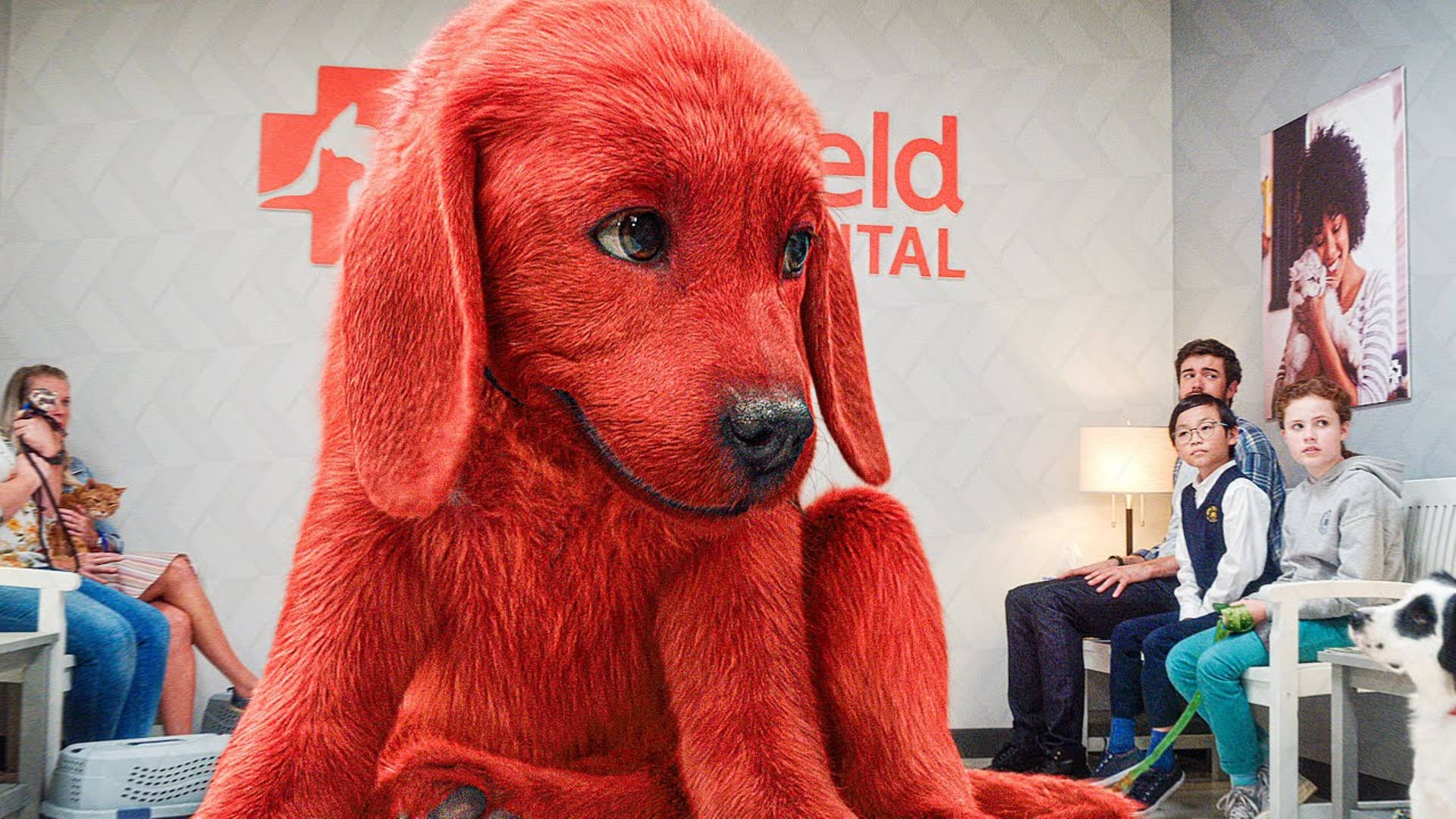 Clifford The Big Red Dog Hospital Day Wallpaper