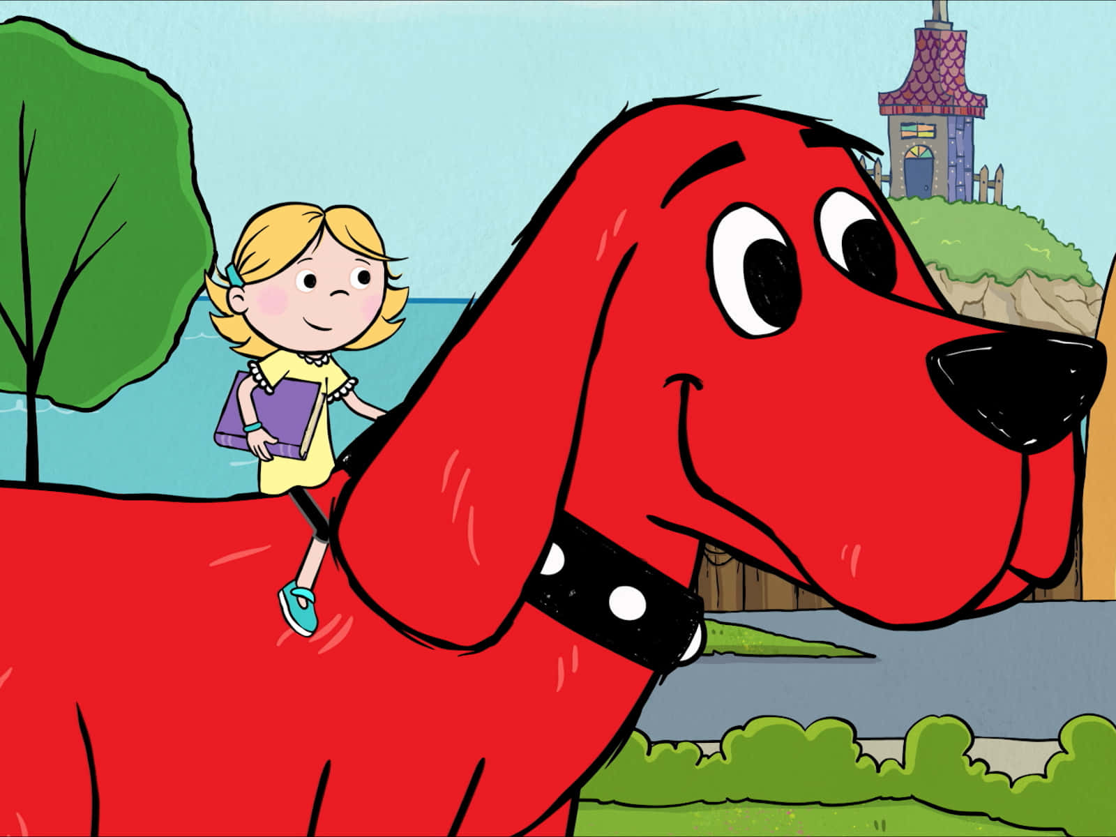 Clifford the Big Red Dog loves his playtime