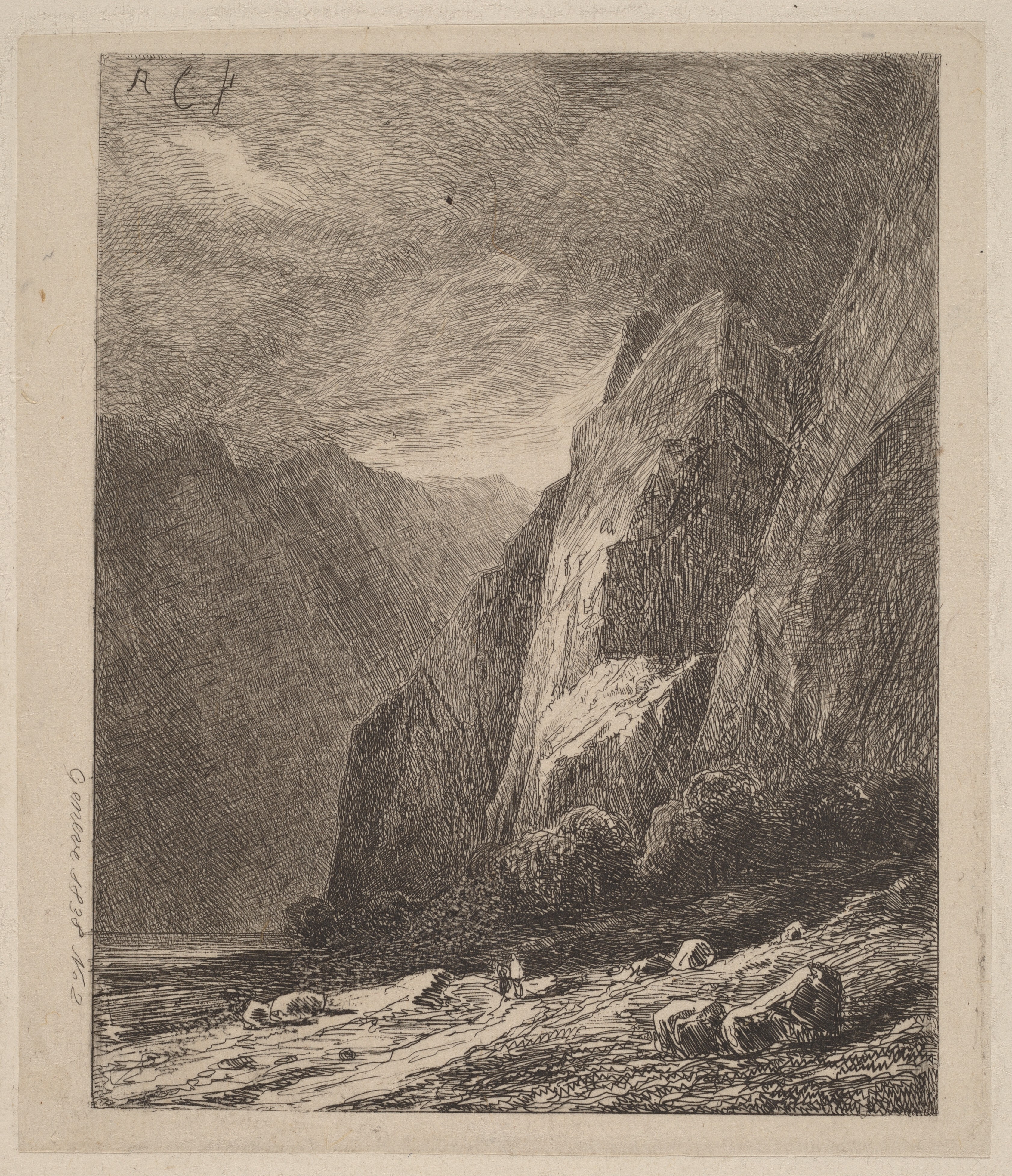 Cliffs in a Storm Wallpaper
