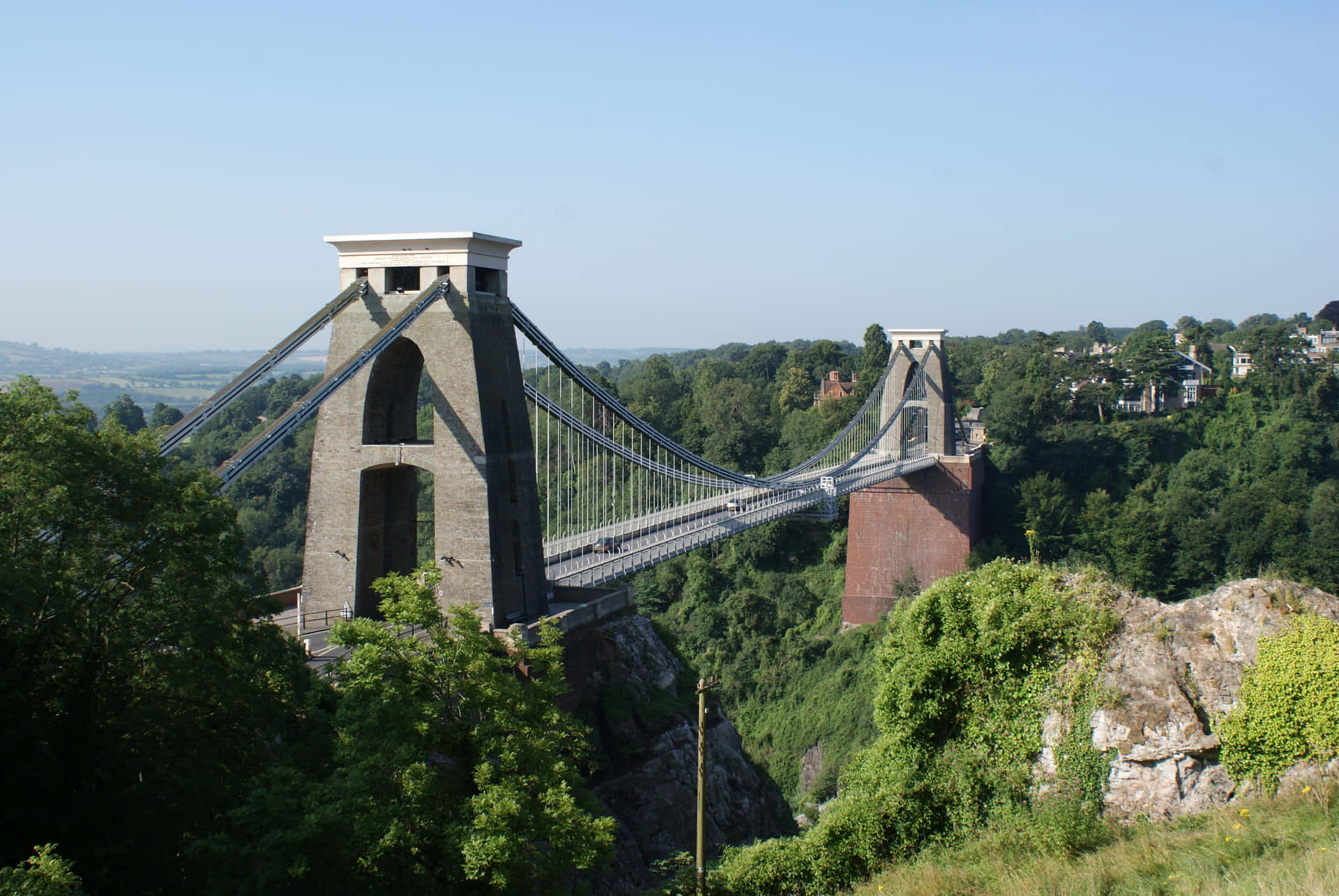 Clifton Suspension Bridge Bristol U K Wallpaper