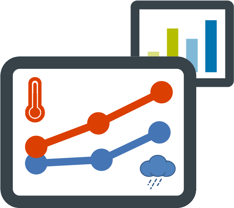 Climate Change Data Visualization PNG