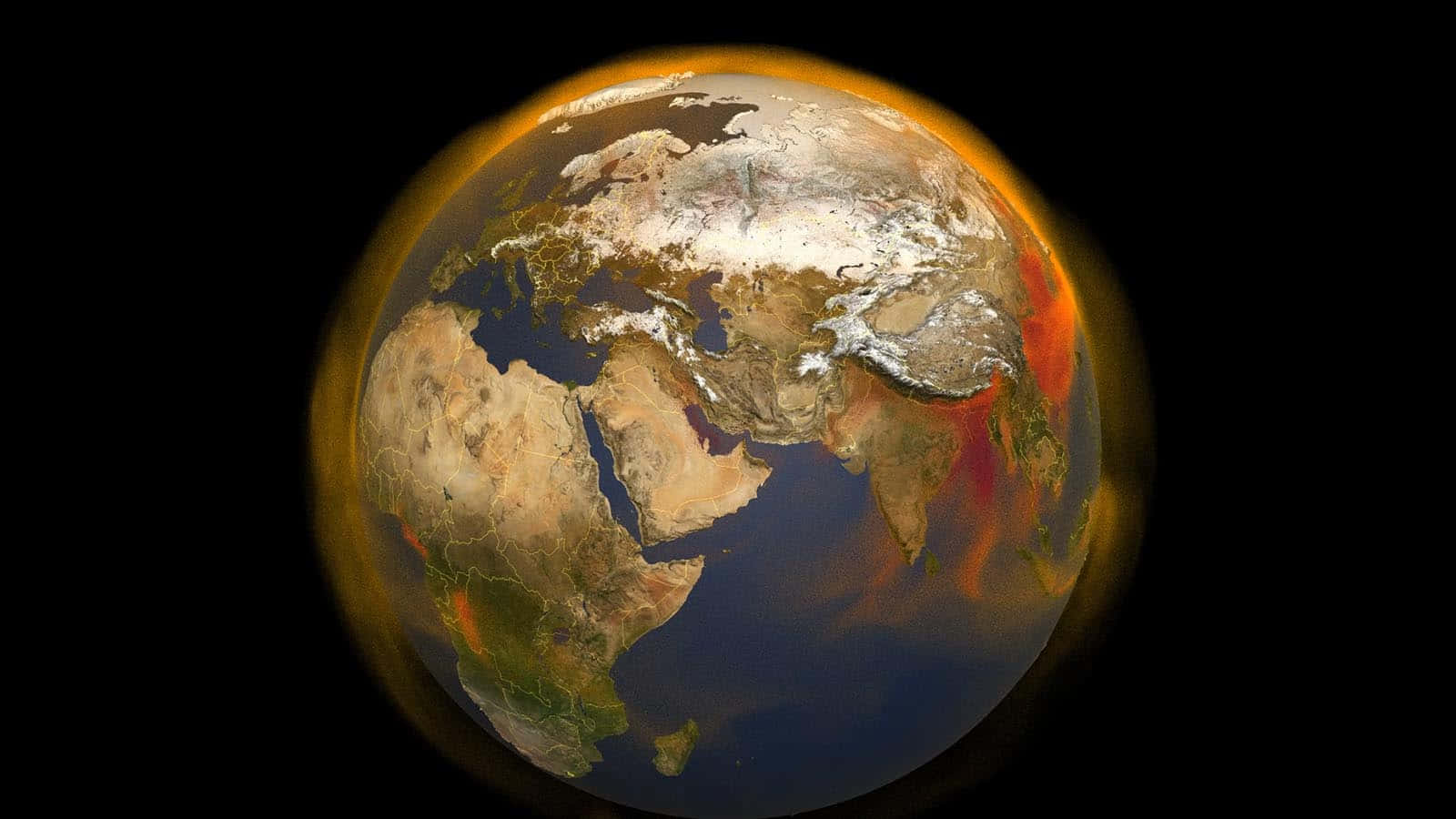 Värmningav Jorden Klimatförändring Bild
