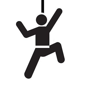 Climbing Silhouette Icon PNG