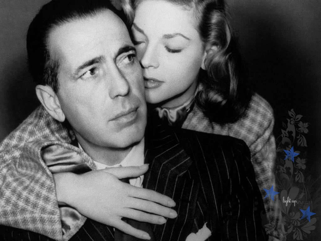 Klæbende Humphrey Bogart svinger til Big Band-lyden. Wallpaper