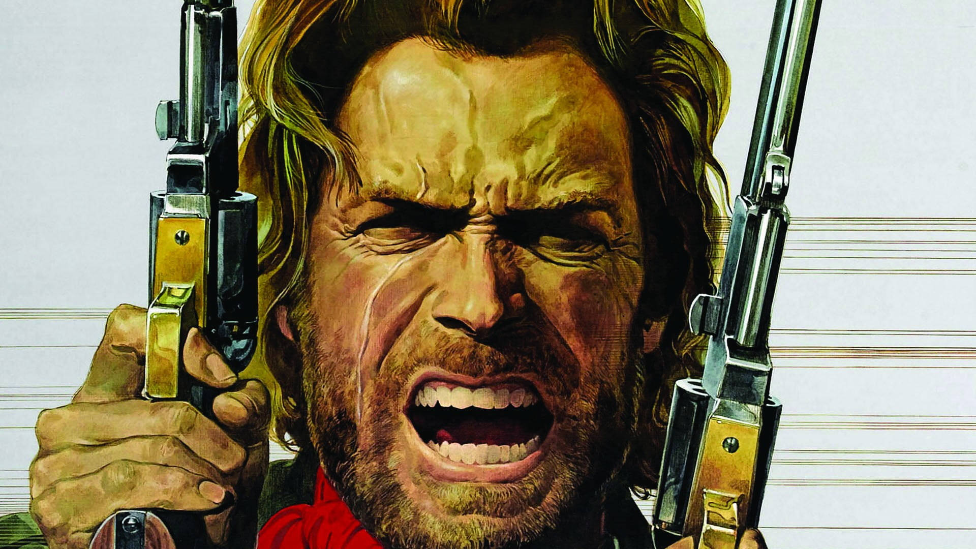 Pósterde Clint Eastwood Como El Sargento De Hierro Josey Wales. Fondo de pantalla