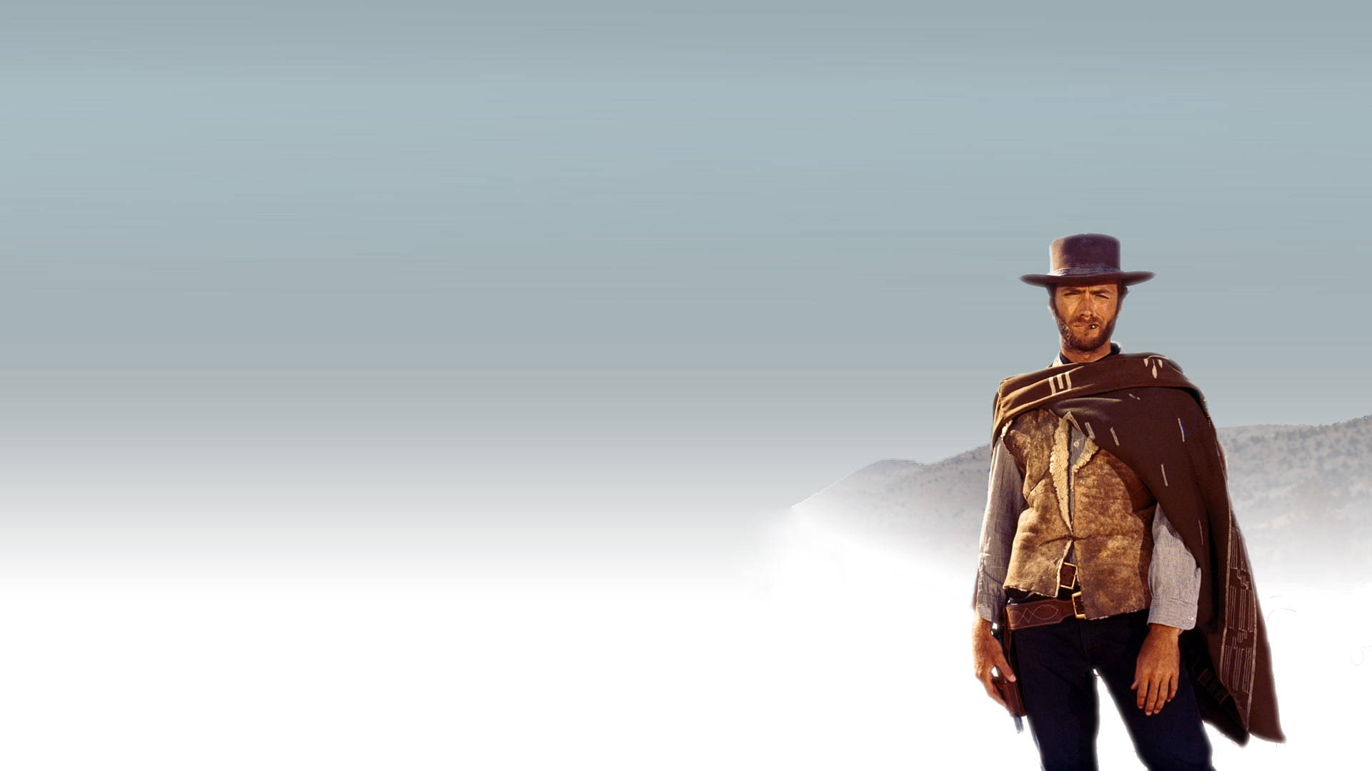 Clint Eastwood The Good, The Bad And The Ugly Blue Sky Wallpaper
