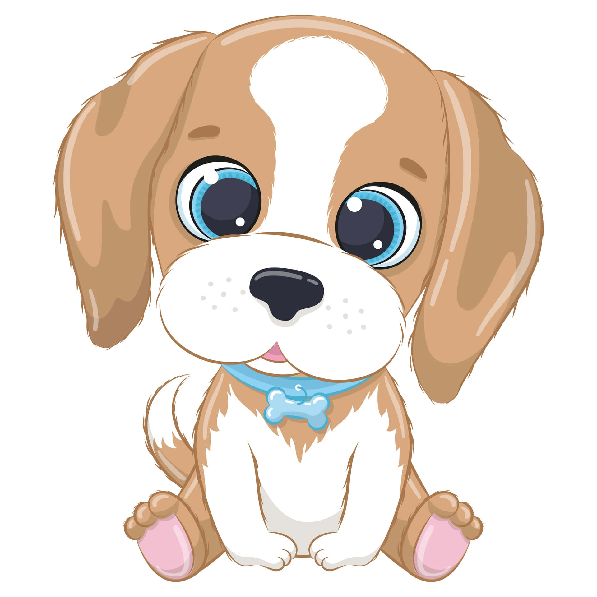 A cute cartoon clipart of balloons and ribbons
