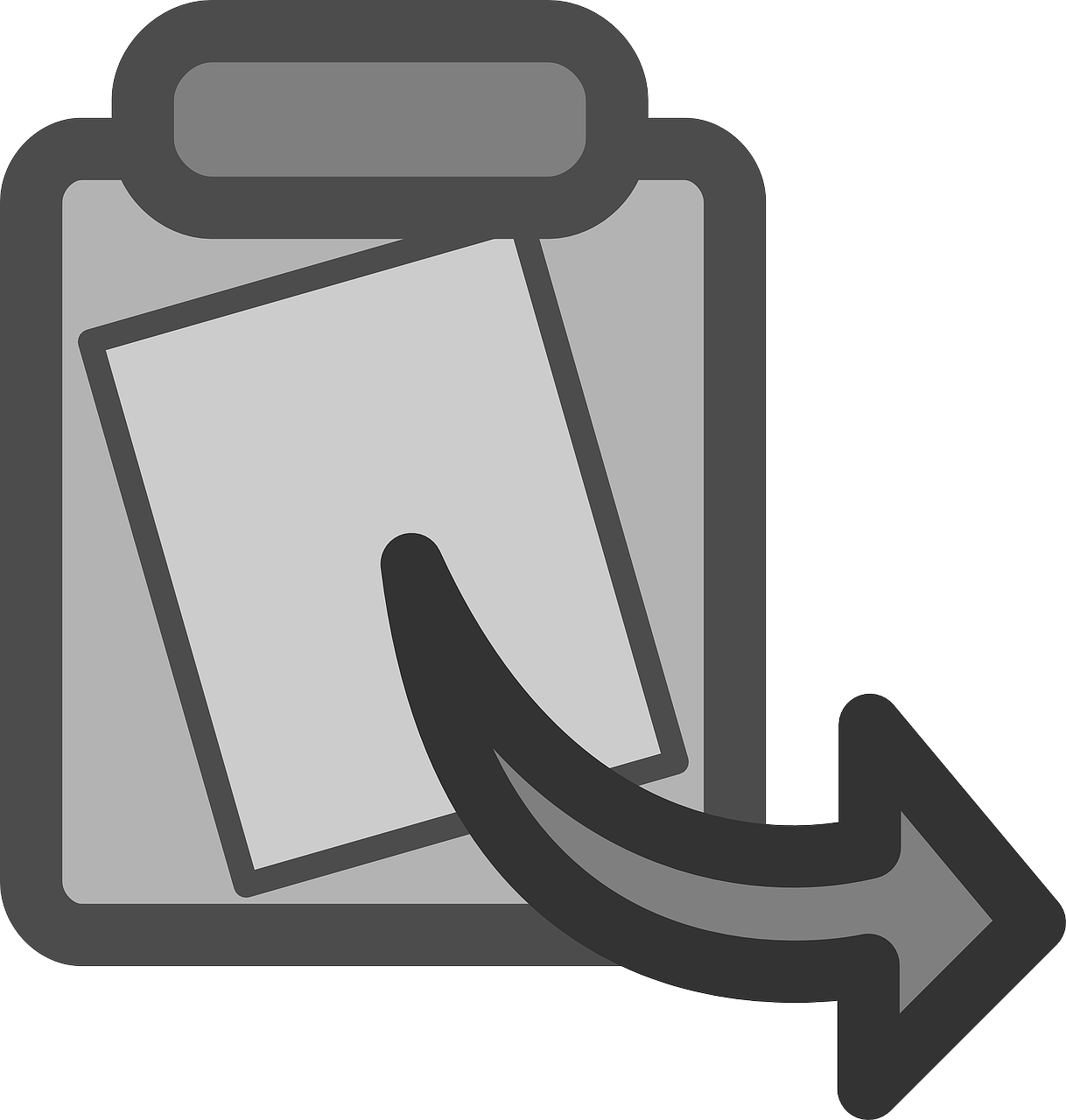 Clipboard Document Insertion Icon PNG