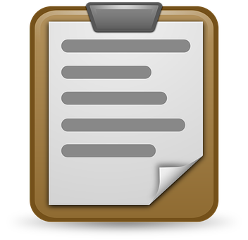 Clipboard Notepad Icon PNG