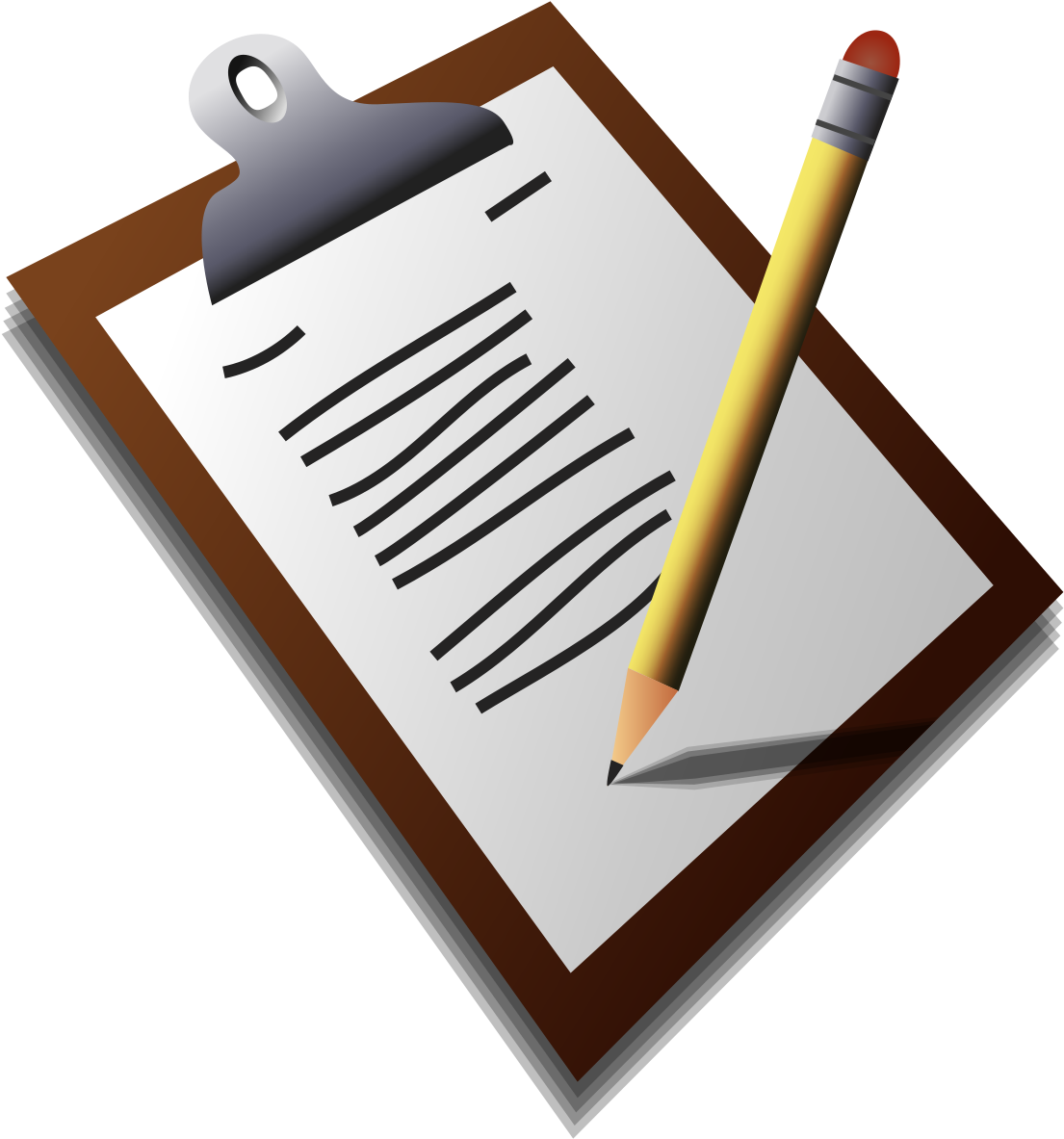 Clipboardwith Penciland Paper PNG