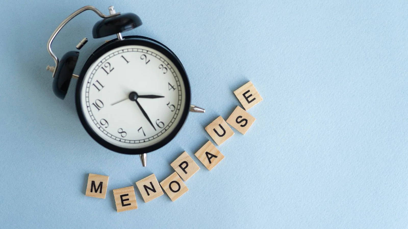 Orologio E Lettere Della Menopausa Sfondo