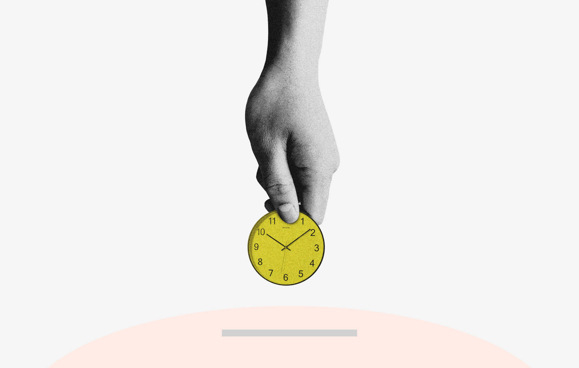 Clock As Coin Background