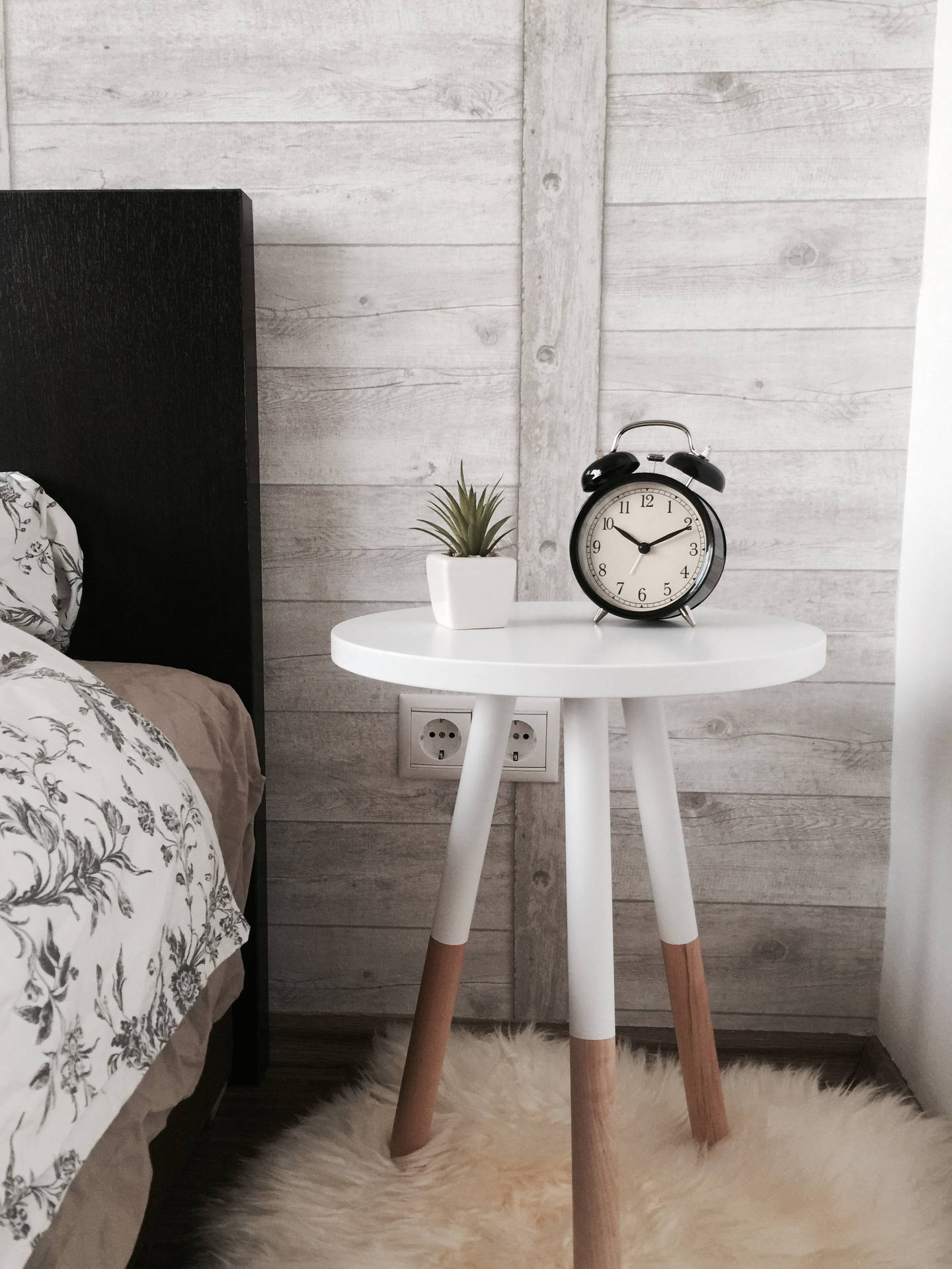 Clock On Side Table