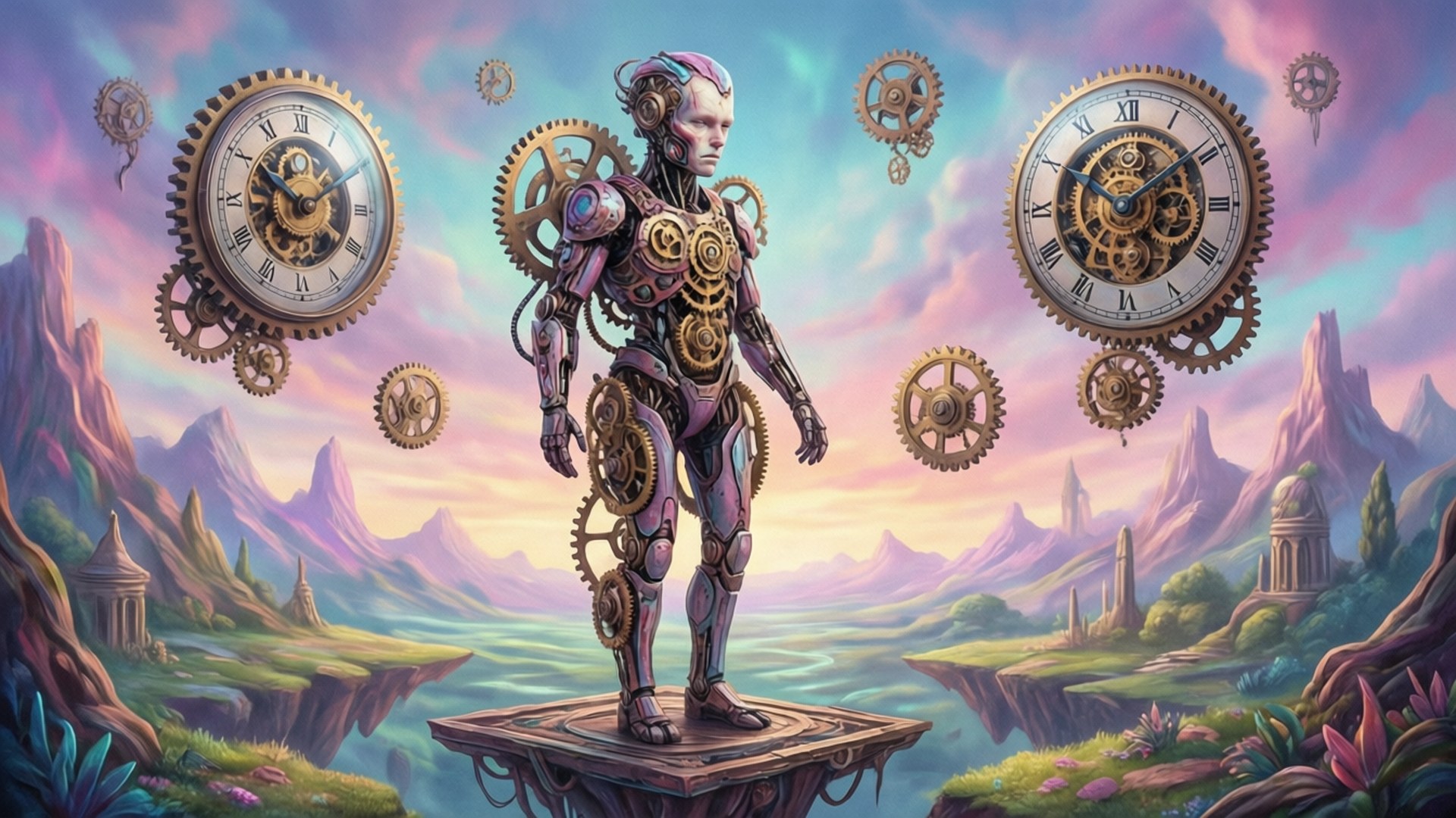 Clockwork Dream Wallpaper