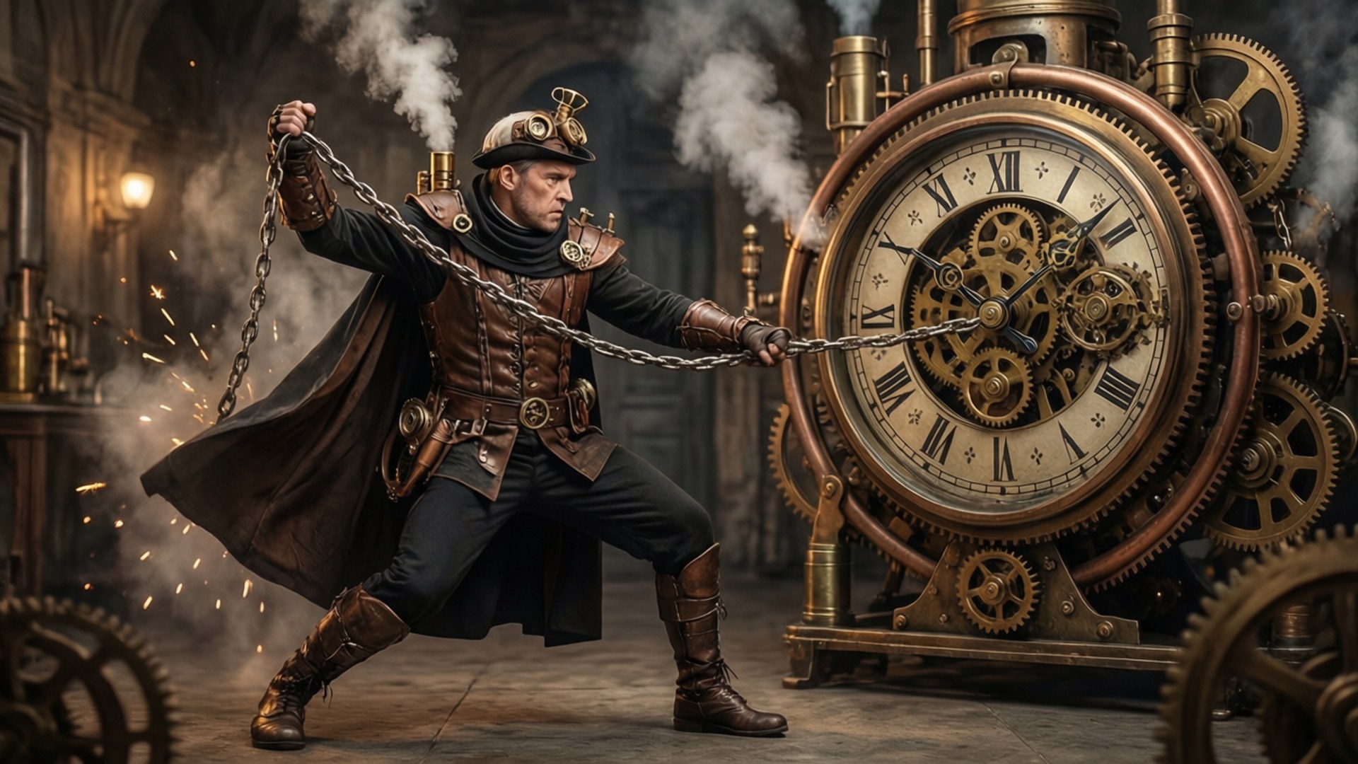 Clockwork Fighter Taustakuvat