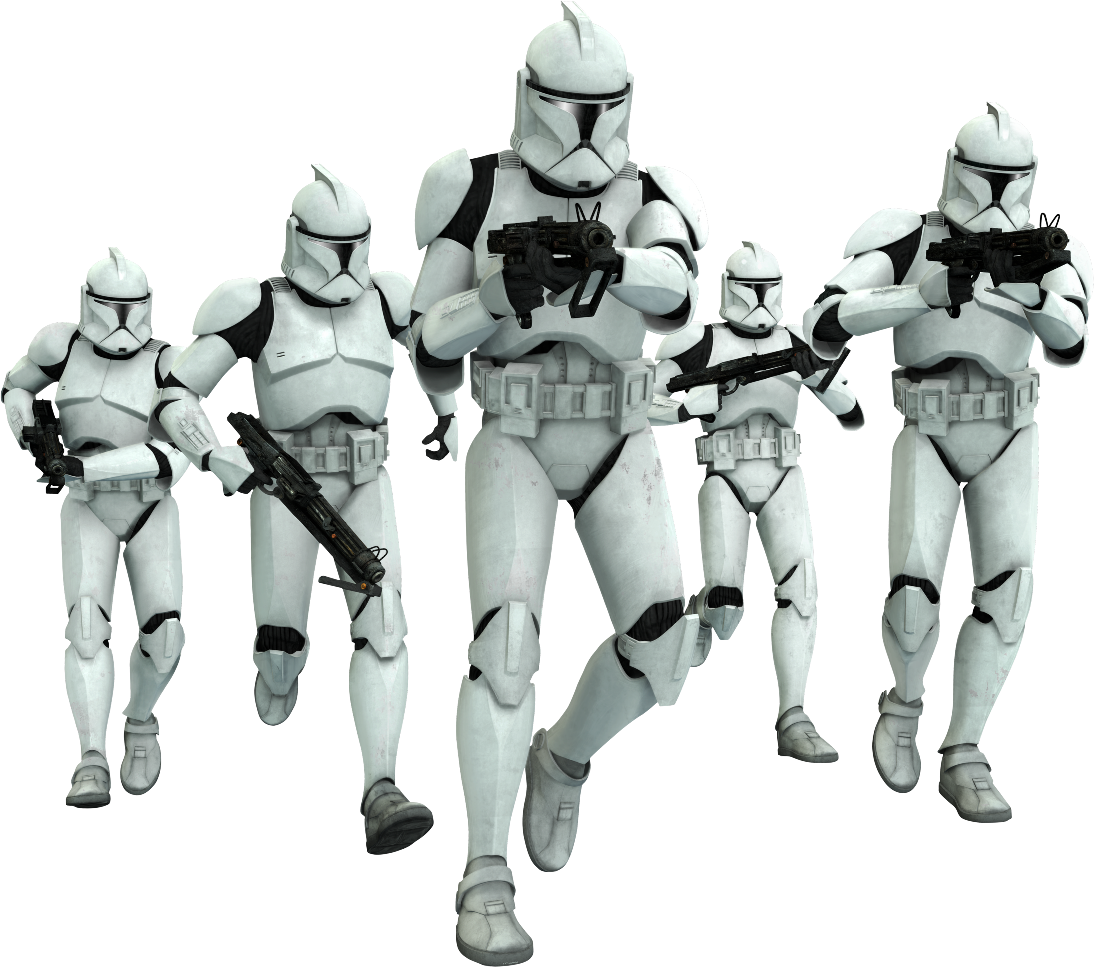 Clone Troopers Formation PNG