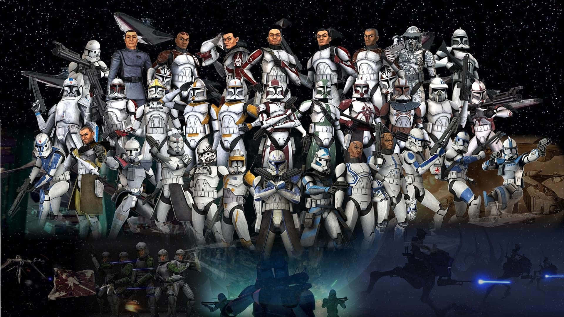 Start Your Journey with the Jedi Knights in Star Wars: Clone Wars Wallpaper