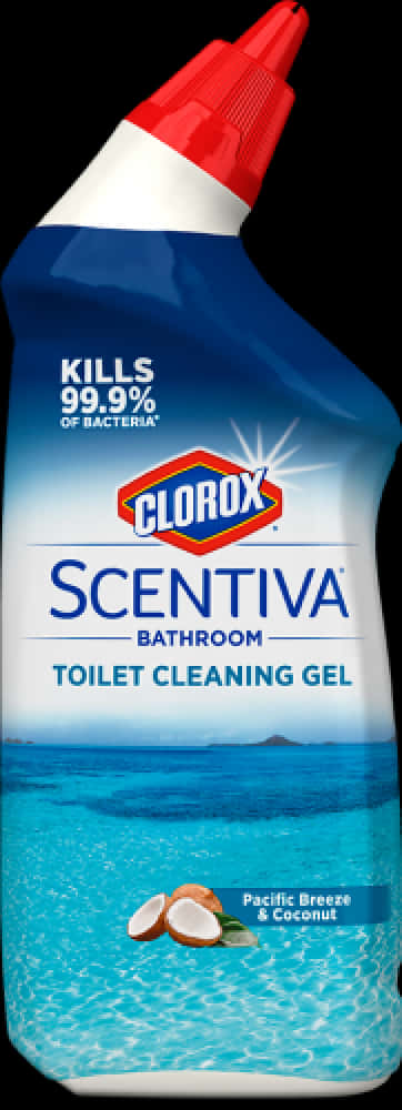 Clorox Scentiva Toilet Cleaning Gel Bottle PNG