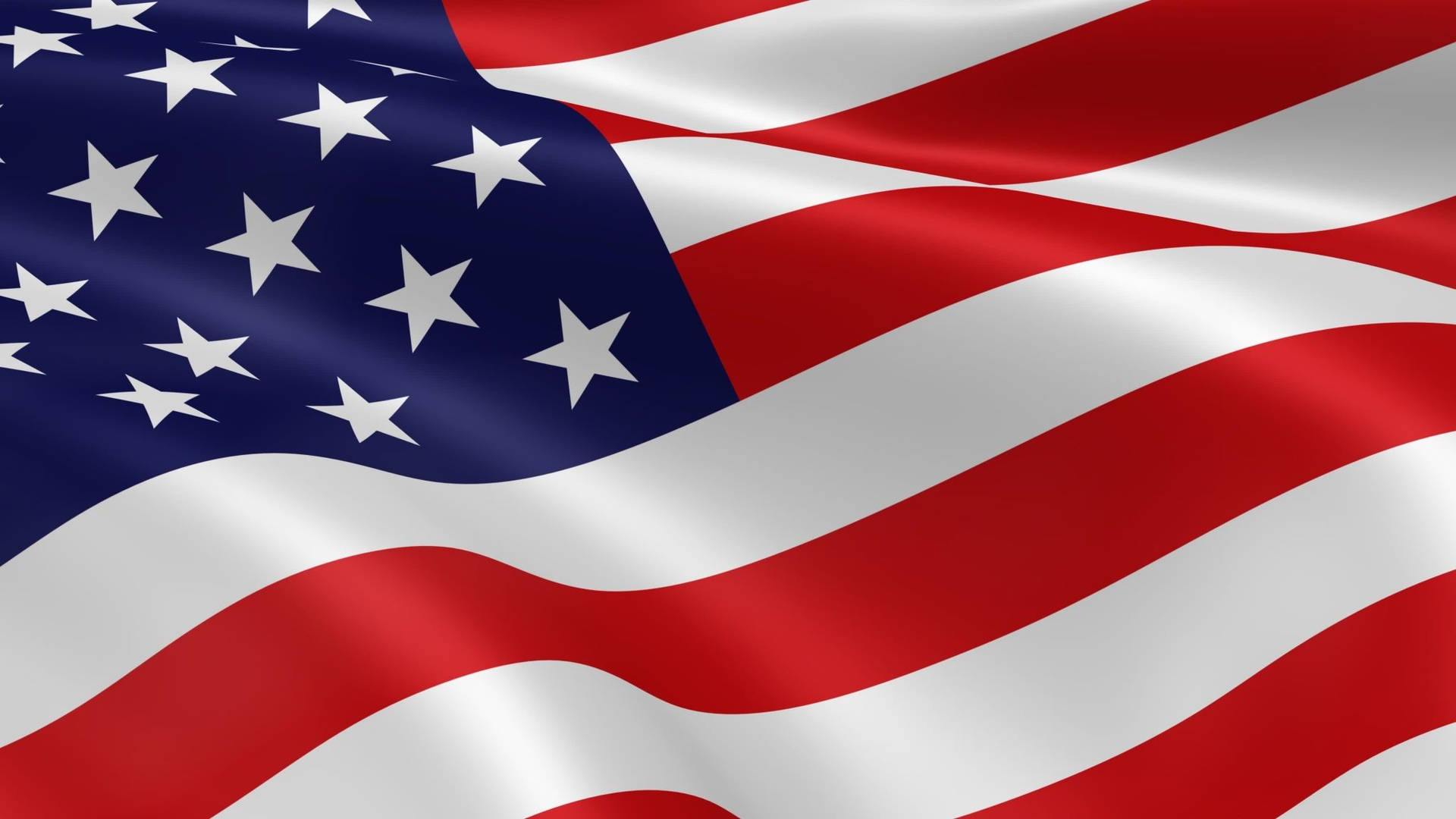 Close-up American Flag Digital Art