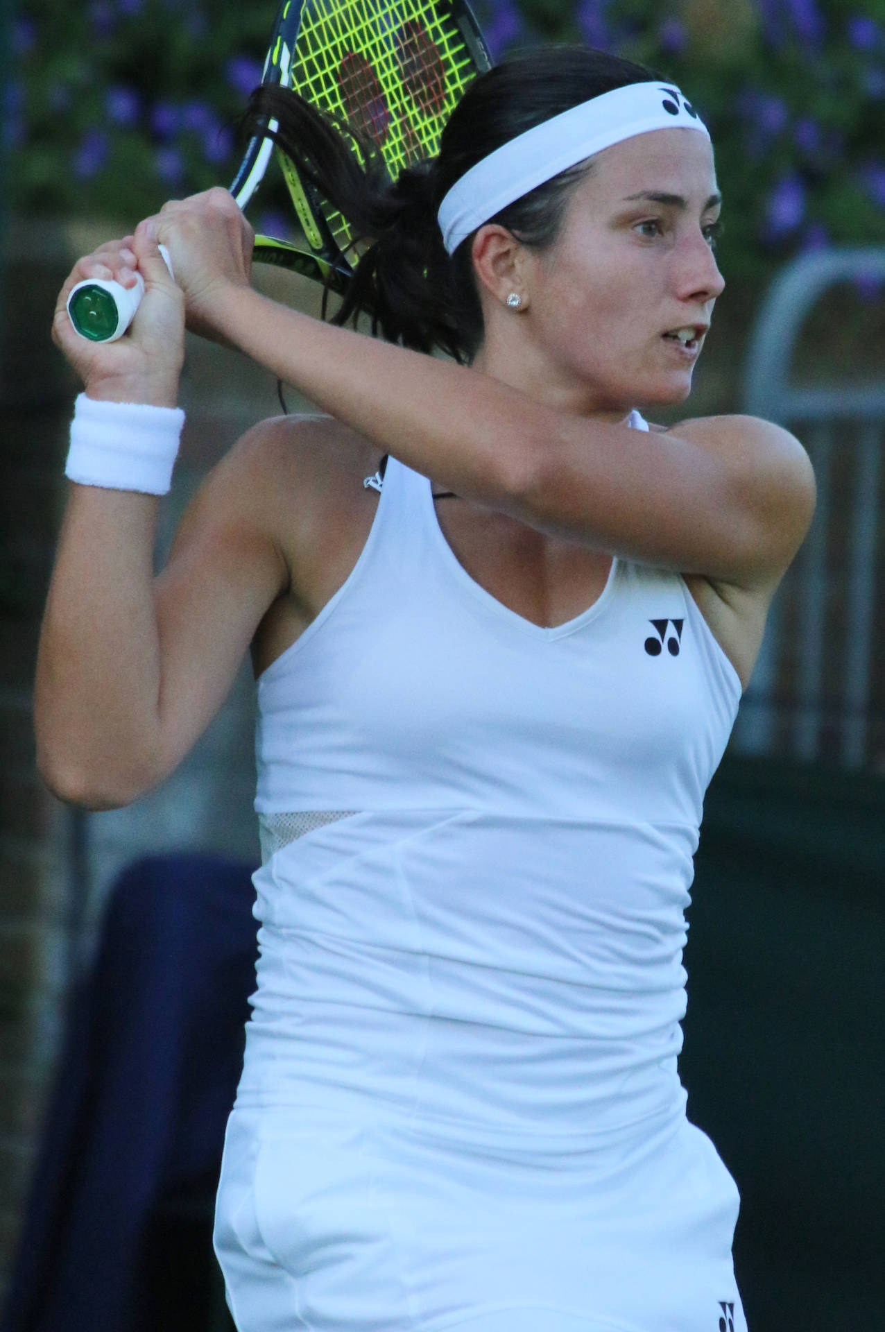 Close-up Anastasija Sevastova Holding Racket Wallpaper