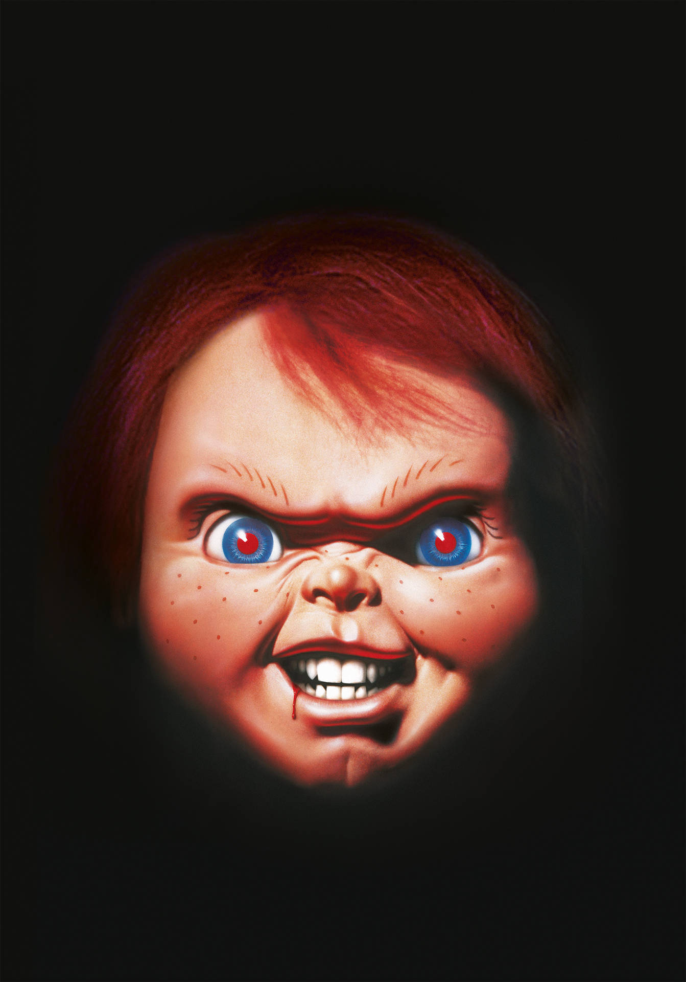 Close-Up Angry Chucky Wallpaper