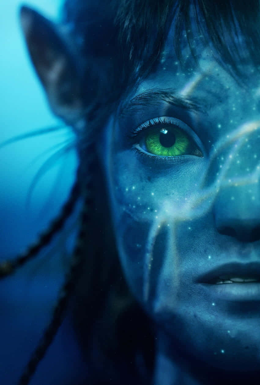 Close Up Avatar Na'vi Face Wallpaper