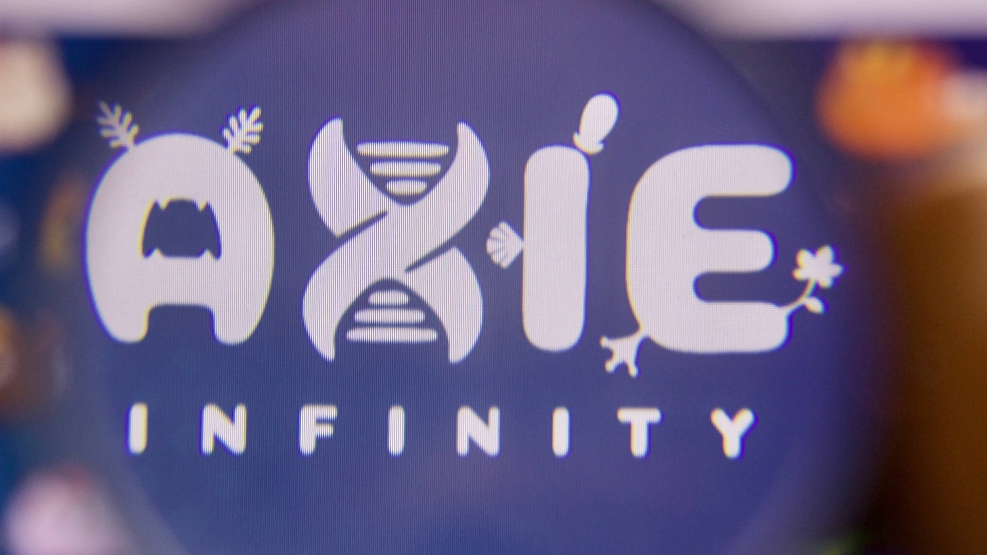 Close-up Axie Infinity Name Logo