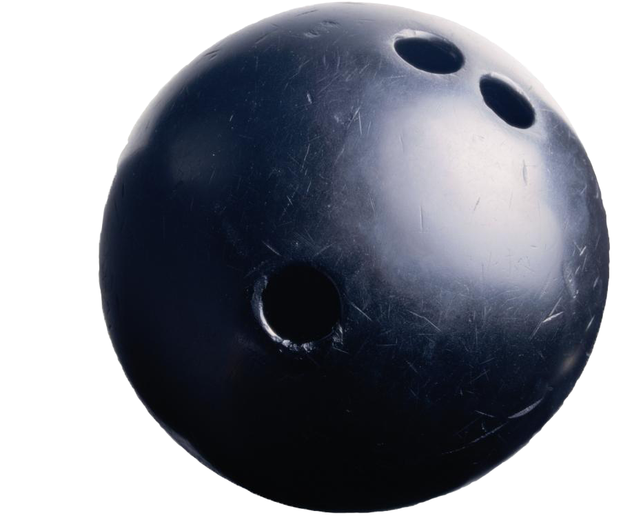 Close Up Black Bowling Ball PNG