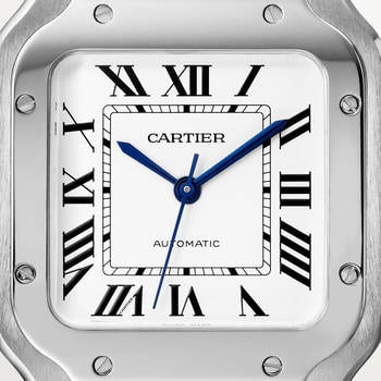 Detail Close-Up of a Luxurious Cartier Watch Wallpaper