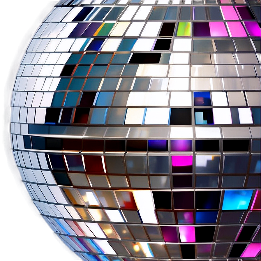 Close Up Disco Ball Reflections PNG