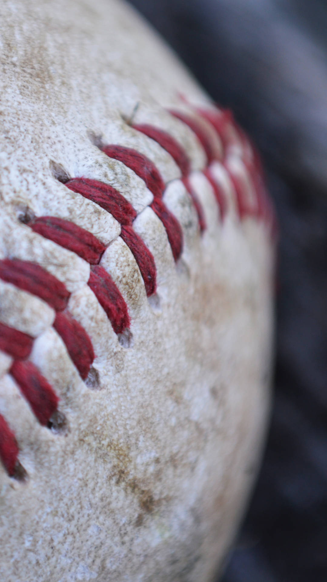 Close-Up iPhone Baseball Wallpaper