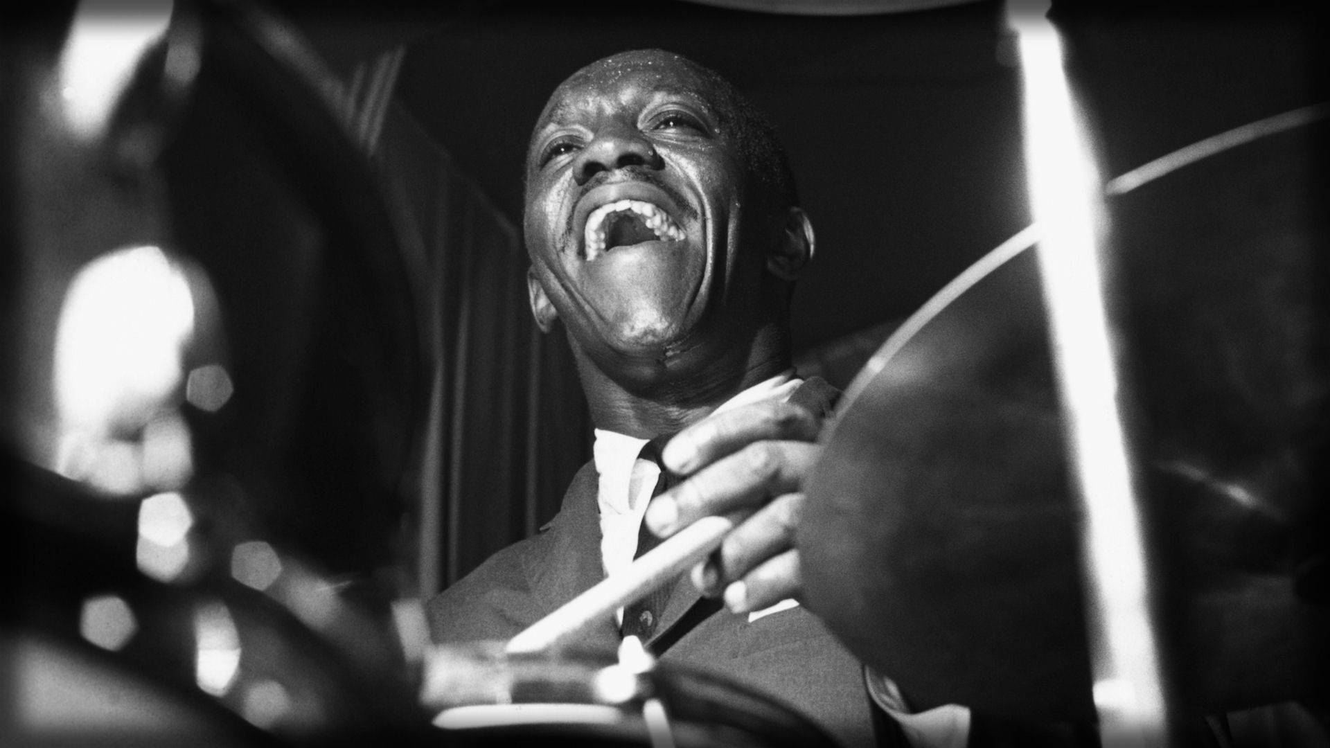 Close-up Look At Art Blakey Performing Picture