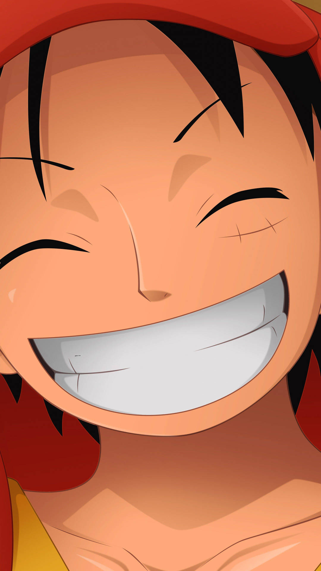 Close-up Luffy Smile Background