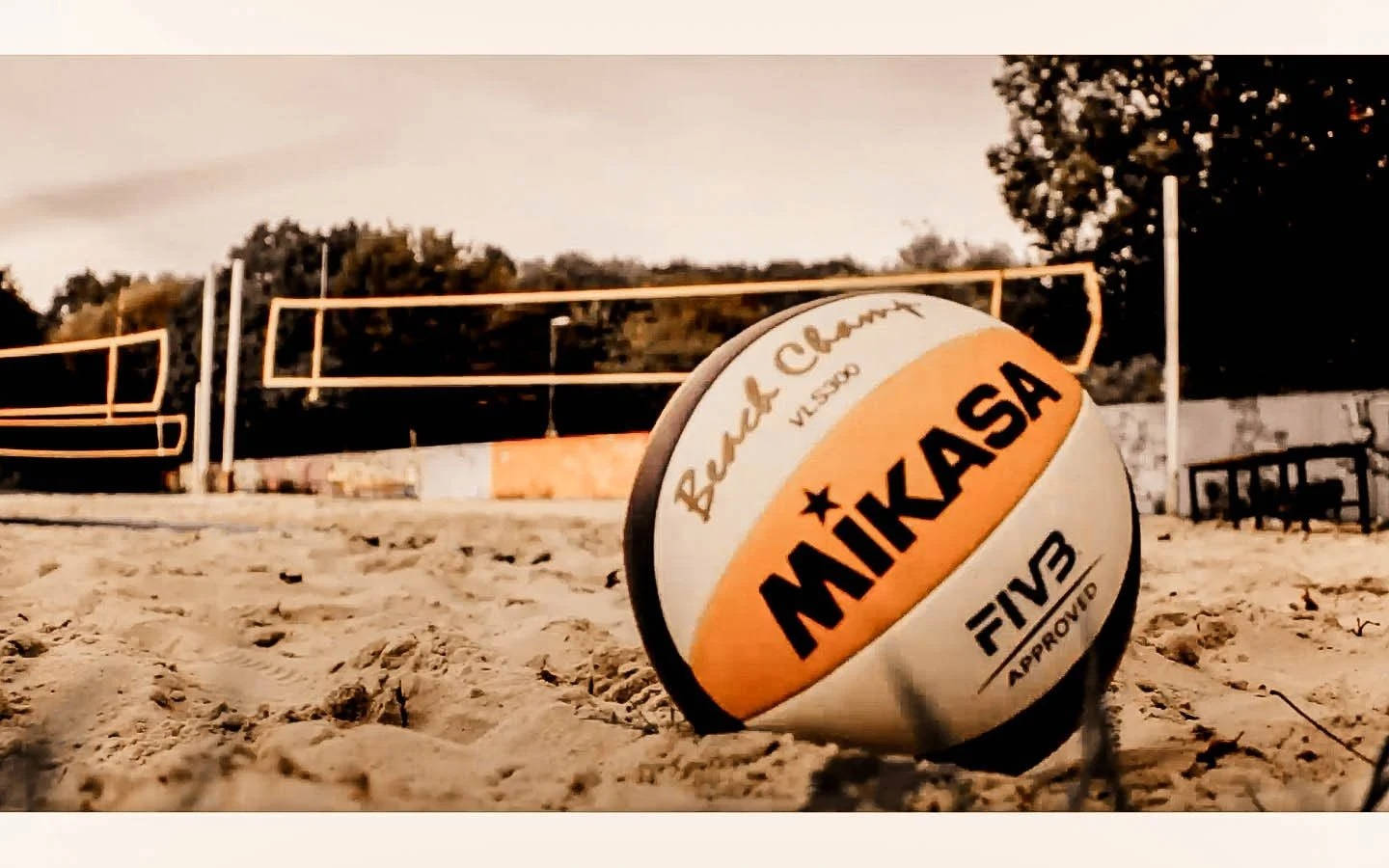 Close Up Mikasa Vls300 Beach Volleyball Wallpaper