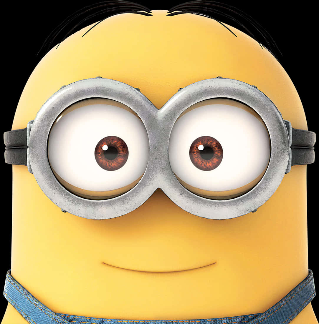 Close Up Minion Goggles PNG