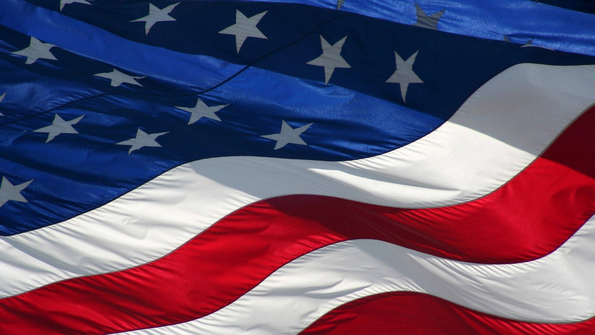 A close-up of the Stars & Stripes of the United States. Wallpaper