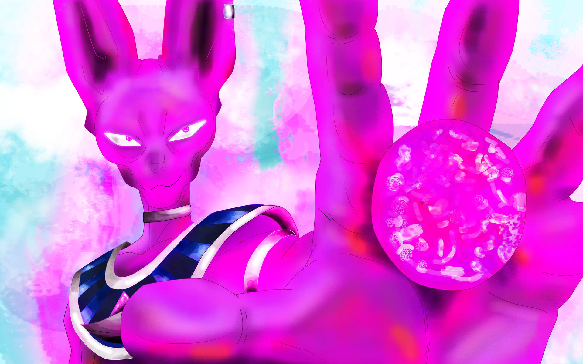 Close-up Of Beerus' Power