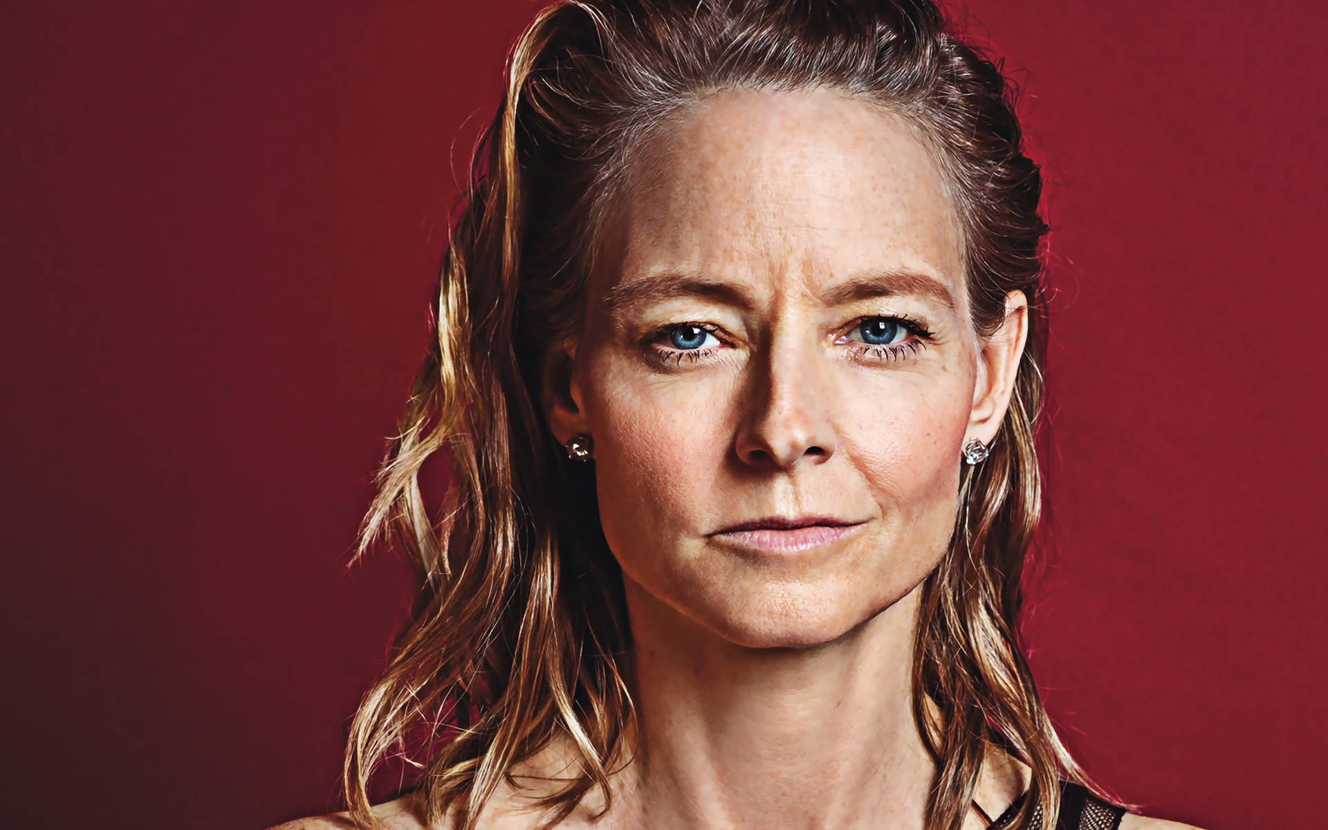 Close Up Of Jodie Foster Wallpaper