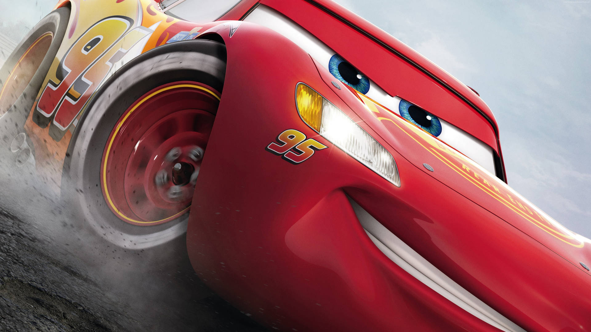 Close-Up Of Lightning McQueen Wallpaper