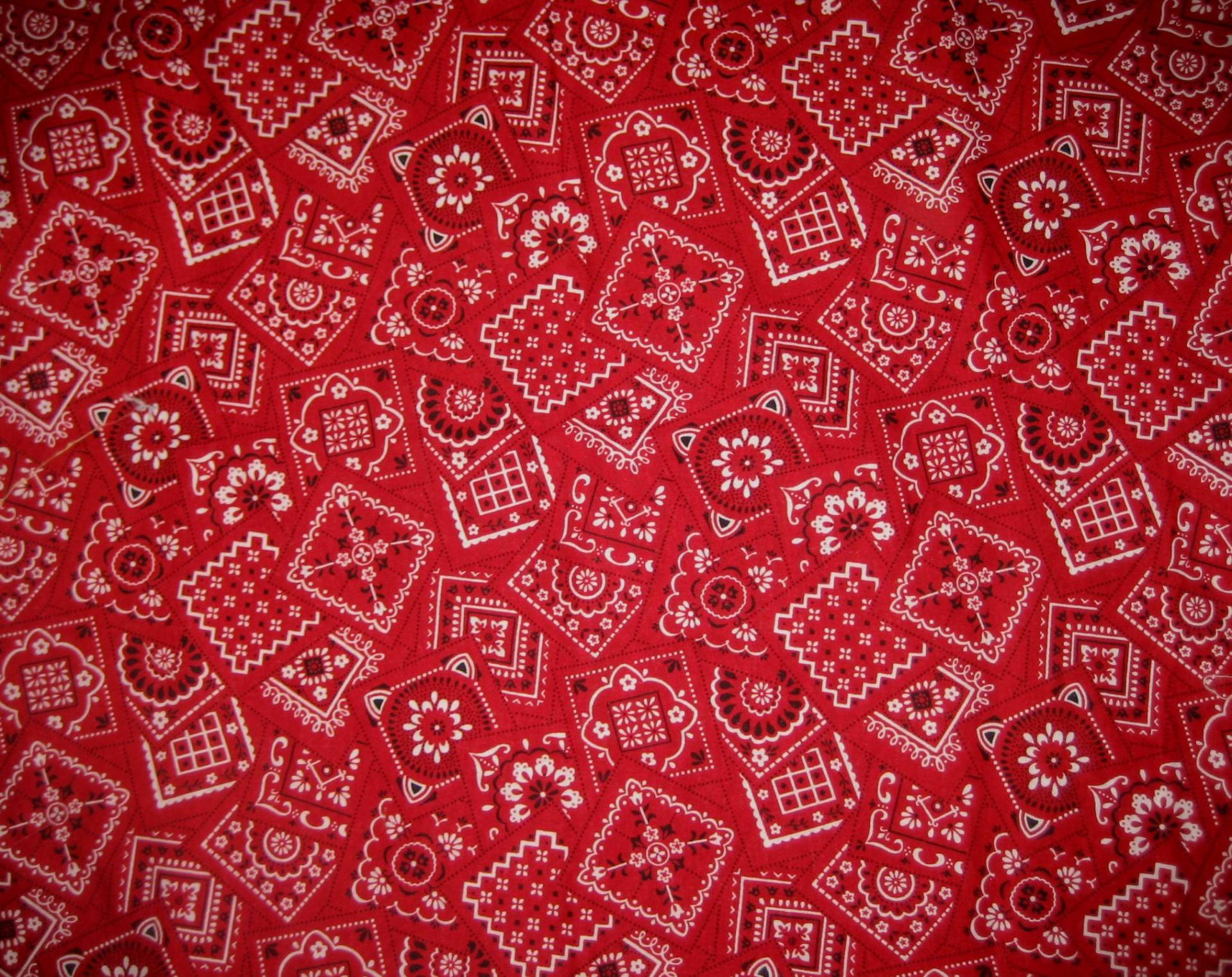 Close-up On Tradition - The Timeless Red Bandana Wallpaper