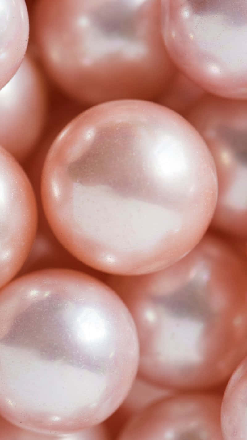 Close Up Pearls Texture Wallpaper