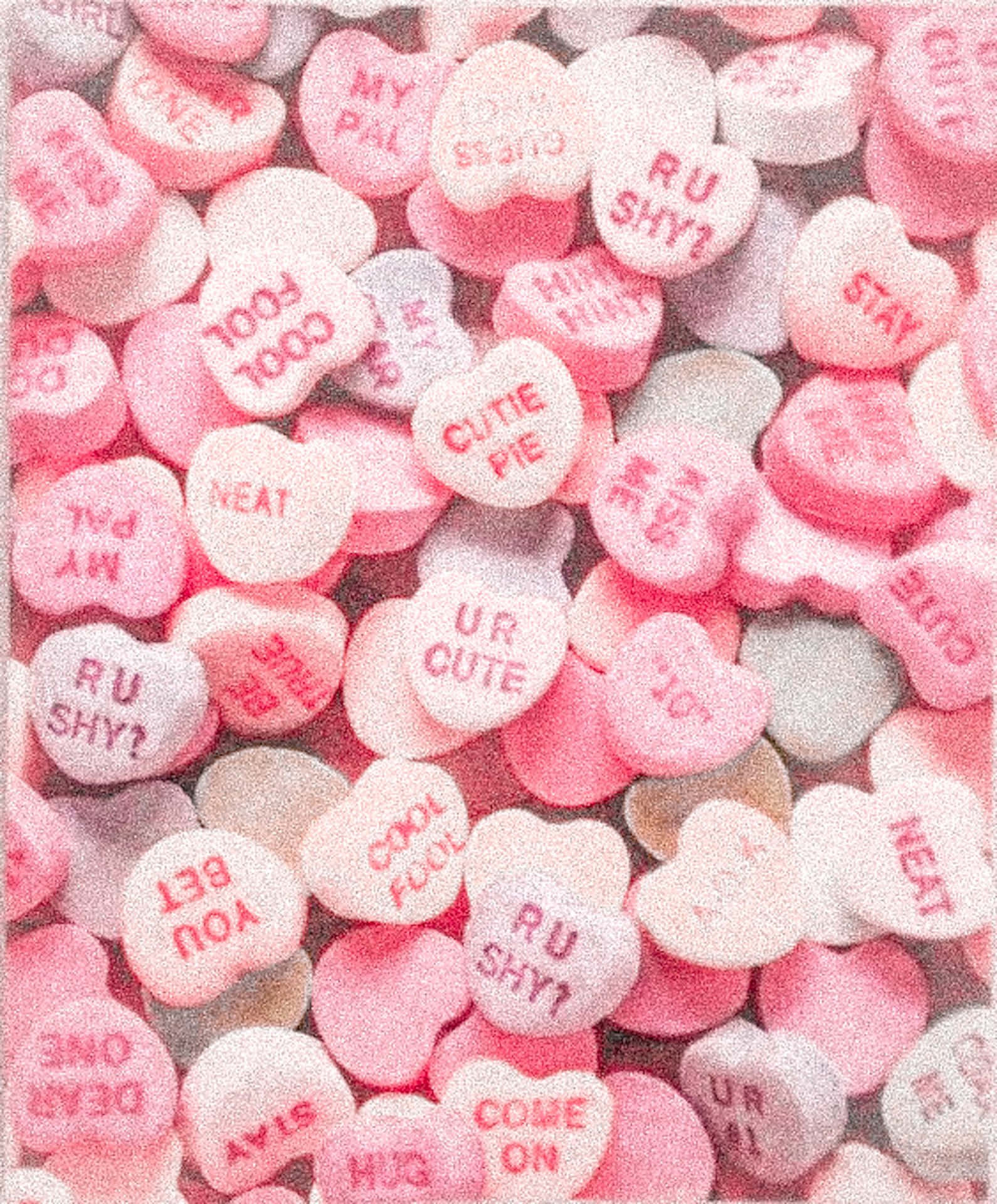 Close-up Photography Heart Candy Aesthetic Valentine's Day Wallpaper
