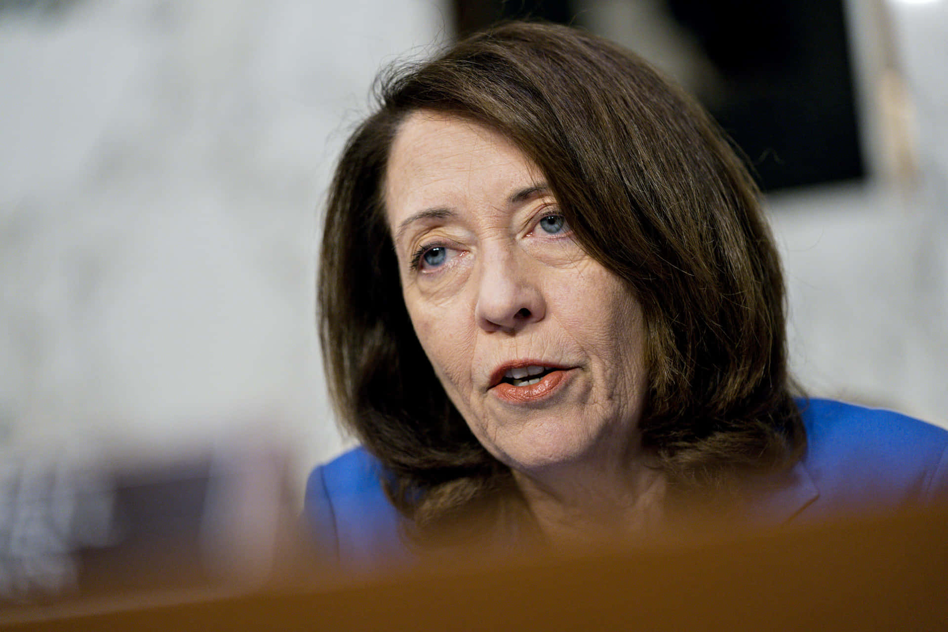 Close-up Portrait Of Maria Cantwell Hd Wallpaper